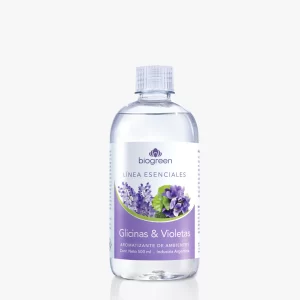 AROMATIZANTE DE AMBIENTES GLICINAS Y VIOLETAS 500 ML
